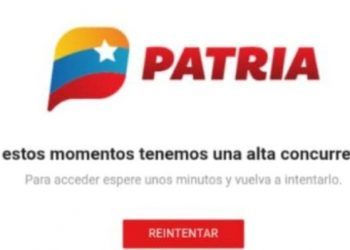 Plataforma patria presenta una falla a nivel nacional este 31 E