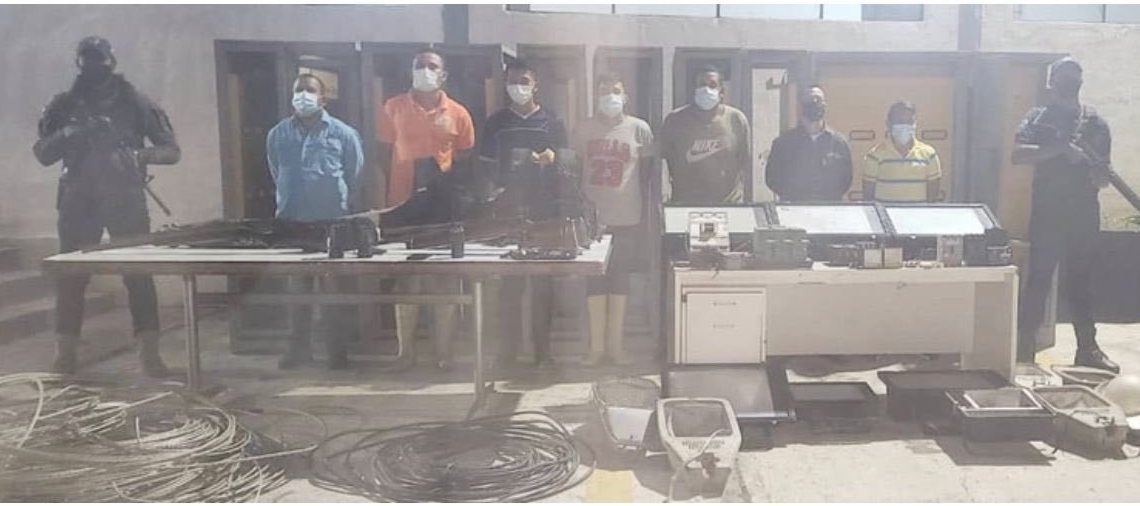 Detenidos en Los Teques 7 sujetos con material estratégico de CORPOELEC