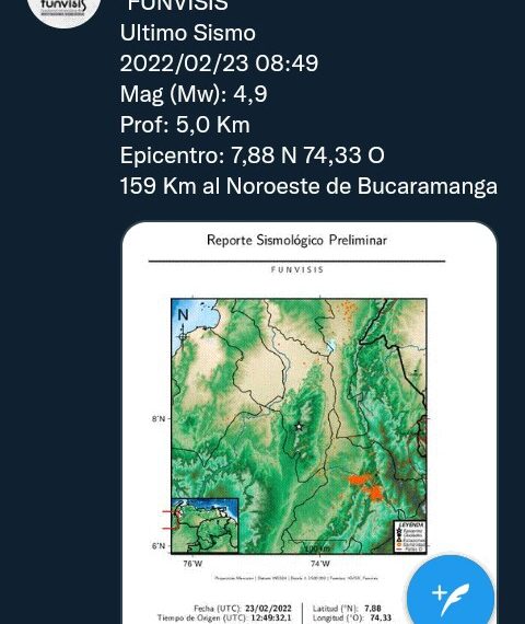Tembló en Colombia y se sintió en Maracaibo