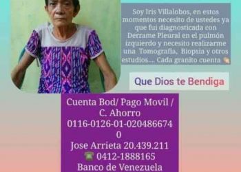SERVICIO PÚBLICO: Iris Villalobos te necesita con urgencia