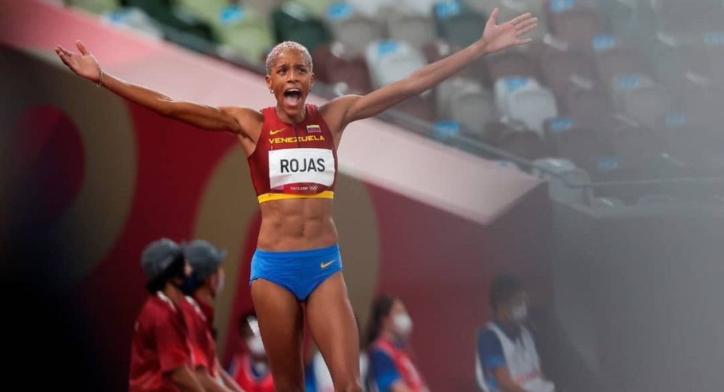 Yulimar Rojas ganó el oro en salto largo en el Meeting Lievin