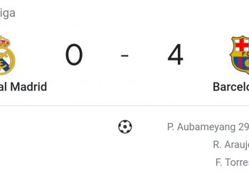 ¡VEA AQUI! El Barcelona gana el clásico 4 – 0 contra Real Madrid