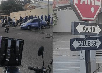 CHOQUE EN LA AVENIDA 10: Un motorizado herido (+VIDEO)