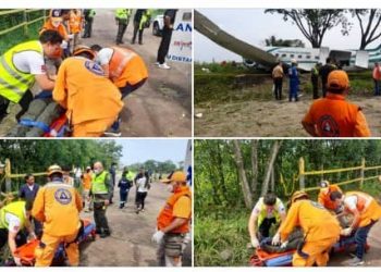 Accidente de avión policial: Hay 8 heridos