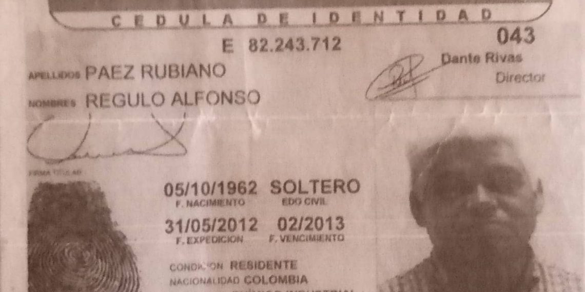 SERVICIO PÚBLICO: Al Sr. Regulo Páez le robaron  su morral y necesita sus documentos