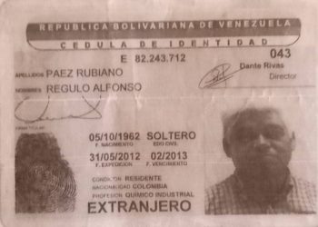 SERVICIO PÚBLICO: Al Sr. Regulo Páez le robaron  su morral y necesita sus documentos