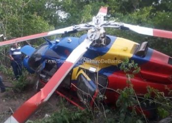 Helicóptero de Corpoelec se precipitó a tierra