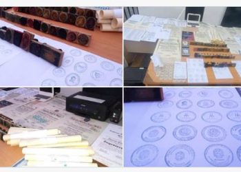 Detienen a sujeto que falsificaba documentos y títulos profesionales