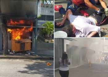 Explota bombona de gas en puesto de comida rápida