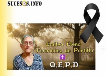 OBITUARIO: Falleció la Señora EMILVA ELENA DE PORTILLO