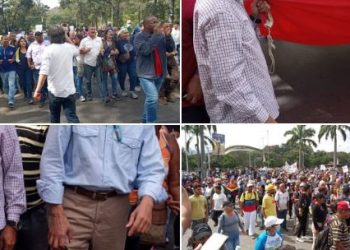 Así estan las concentraciones de los trabajadores en Caracas (+FOTOS Y VIDEOS)