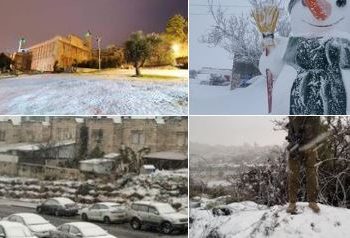EN FOTOS: Mira la OLA POLAR que se vive en ISRAEL