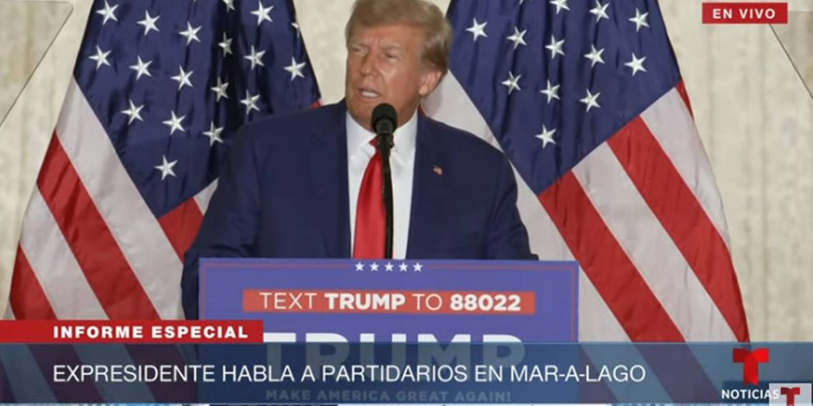 Donald Trump asegura que Biden “quiere destruir el país”