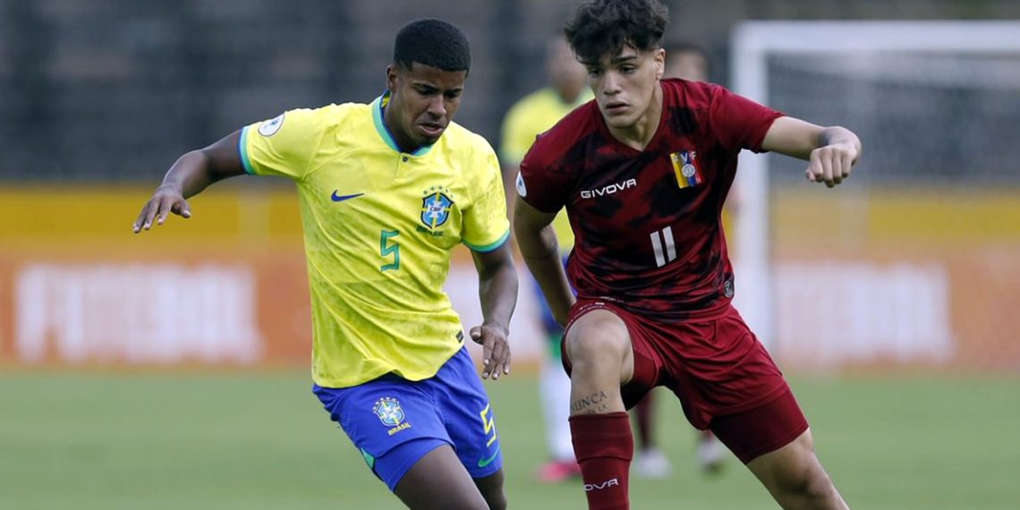 Venezuela cayó ante Brasil 2-1 en el Sudamericano sub-17