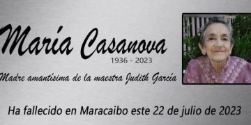 OBITUARIO: Fallece la abuela MARÍA CASANOVA